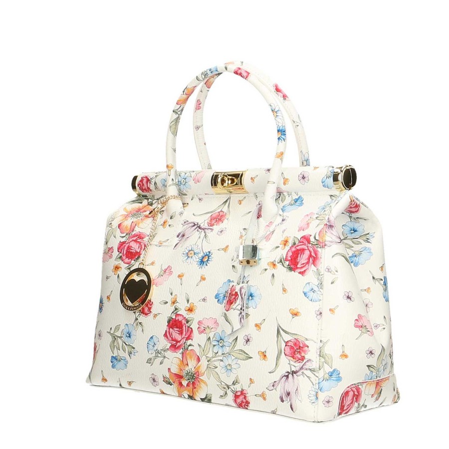 Borsa A Mano Chicca Borse | Borsa A Mano Da Donna Bauletto Fantasia Floreale 2096