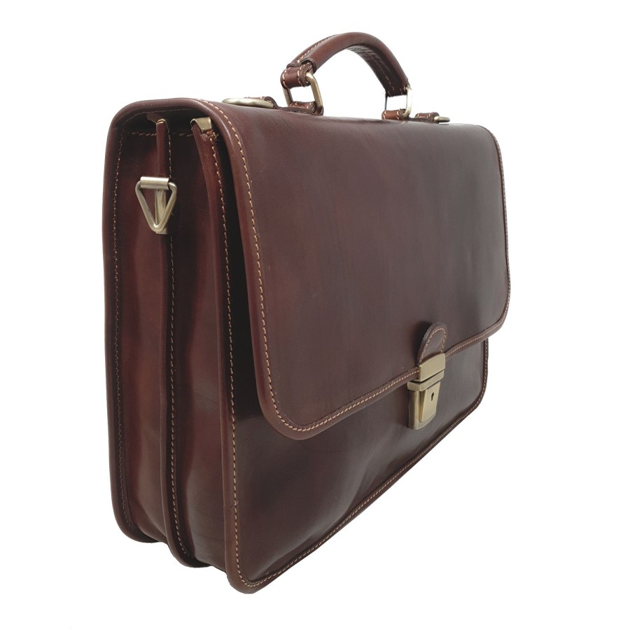 Borsa Da Uomo Chicca Borse | Borsa Da Lavoro Ventiquattrore Portadocumenti Da Uomo In Pelle 39X29X10 Cm G224