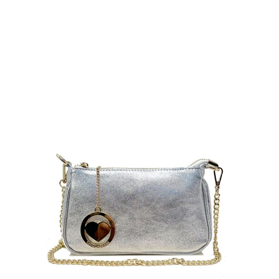 Borsa A Mano Chicca Borse | Borsa Clutch Piccola A Spalla Da Donna Con Catena K053