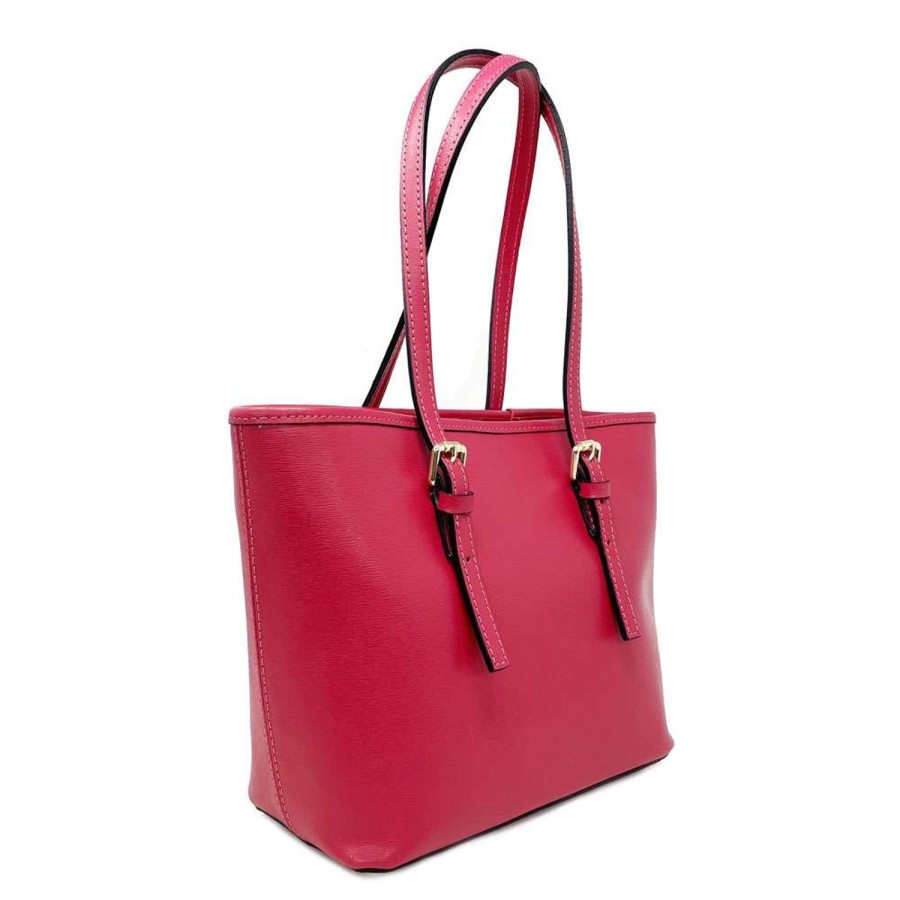 Borsa A Spalla Chicca Borse | Borsa A Spalla Da Donna Pelle Saffiano Realizzata A Mano 34 X 23 X 12 Cm 3303