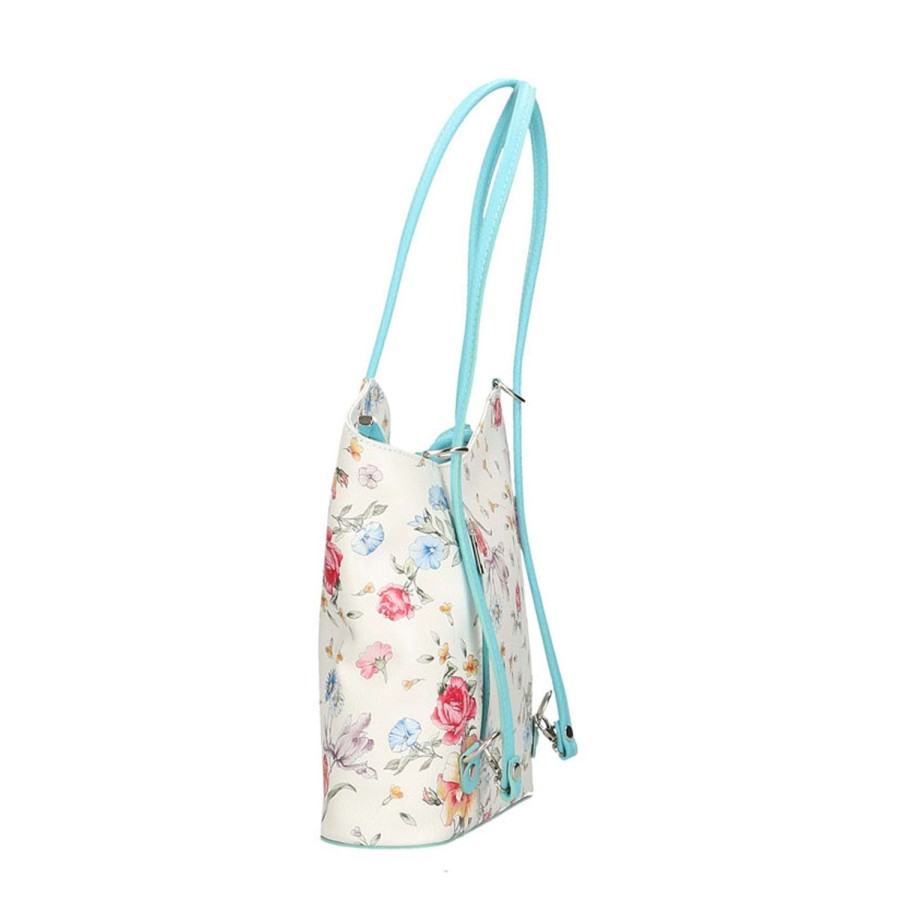 Borsa A Spalla Chicca Borse | Borsa A Spalla Da Donna Fantasia Floreale In Pelle 27X30X9 Cm 80056