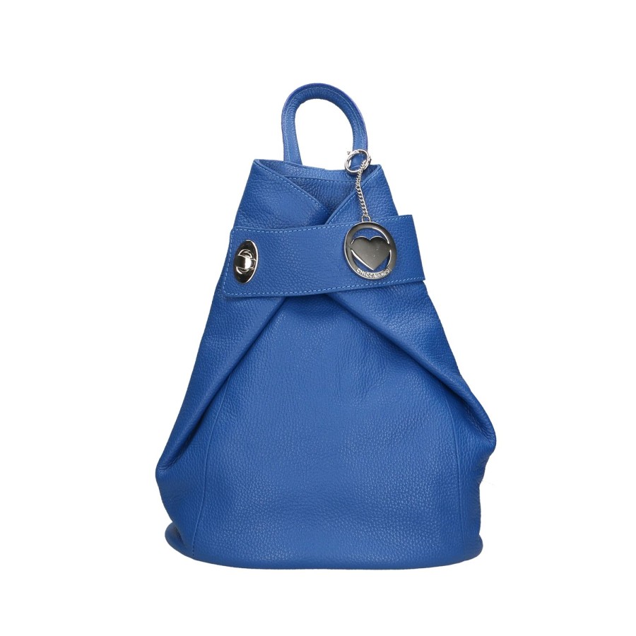 Borsa Da Donna Chicca Borse | Zaino Da Donna In Pelle Morbida Made In Italy 28X35X12 Cm 34030