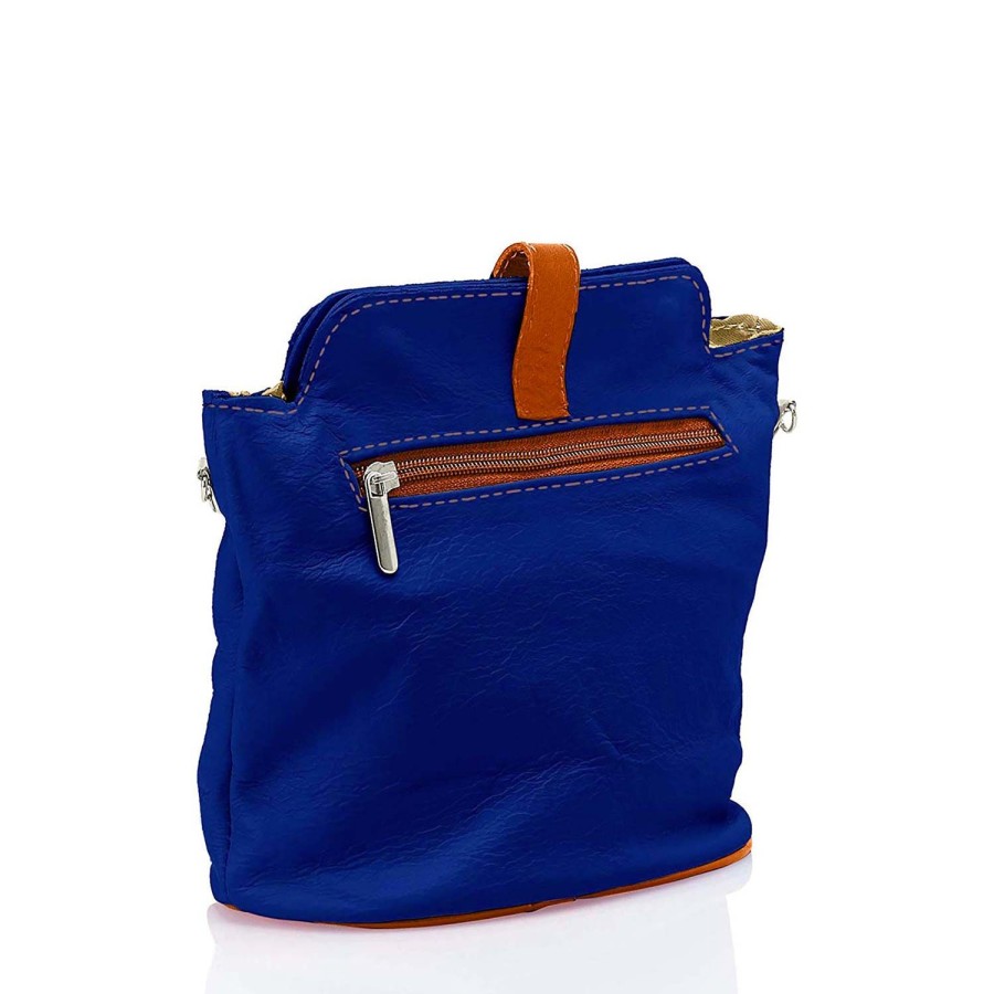 Borsa A Spalla Chicca Borse | Borsa A Spalla Da Donna In Vera Pelle. Made In Italy. 21X20X10 Cm 3322.