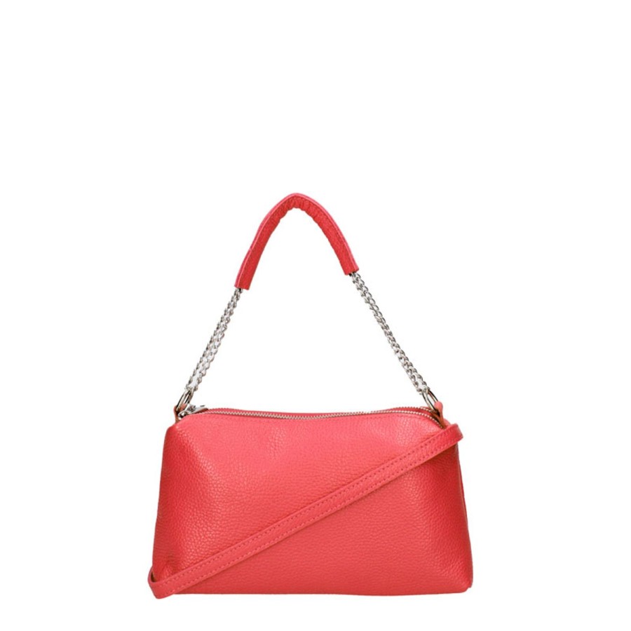 Borsa A Mano Chicca Borse | Borsa Pochette Piccola Con Catena E Doppia Zip 7141.