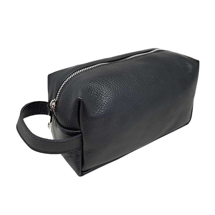 Accessori Chicca Borse | Beauty Case Da Viaggio Trousse Porta Tutto Unisex In Pelle K027.