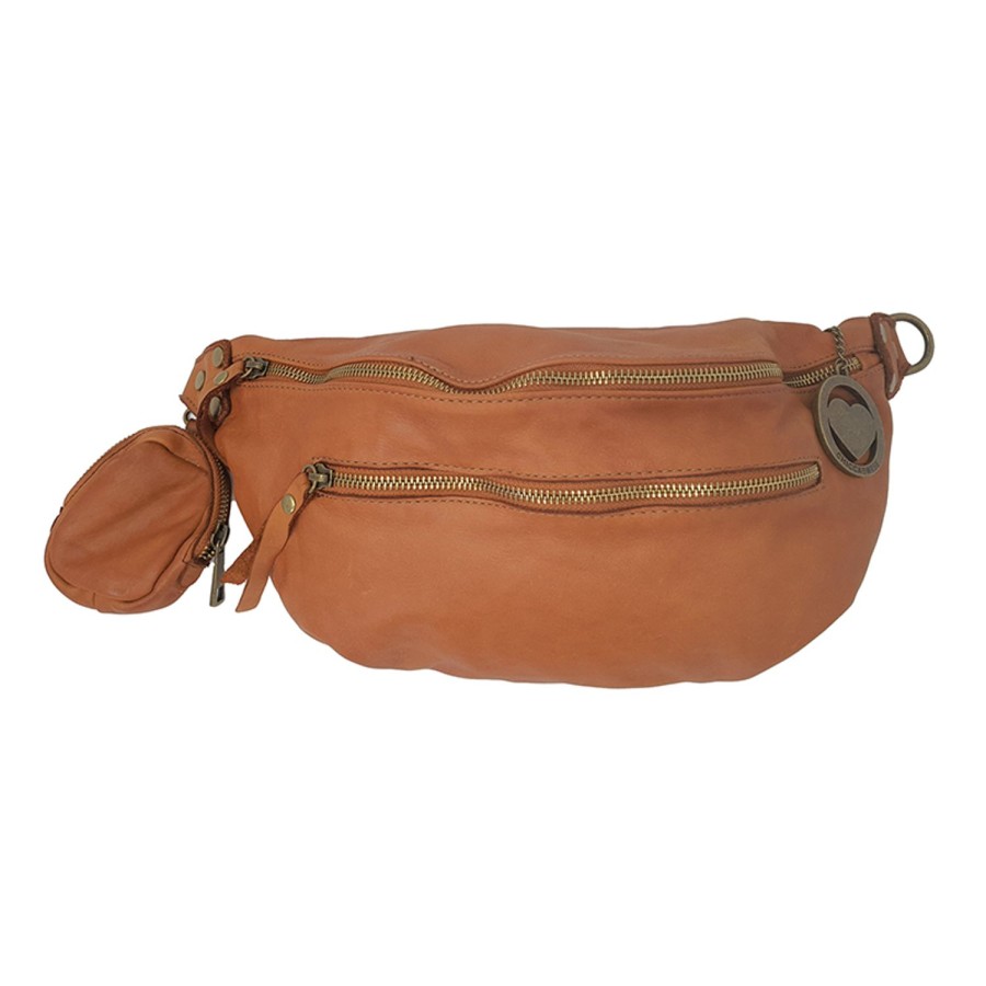 Accessori Chicca Borse | Marsupio Unisex In Pelle Morbida Stile Vintage Indossabile A Tracolla 36X18X11 Cm K013